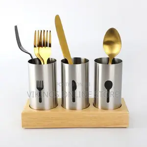 Fork, Spoon and Knife Cutlery Storage Organizer-Silver