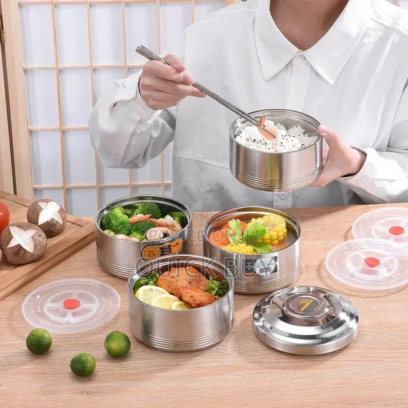 4layers Large Stainless Steel Lunch Box