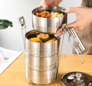 New 4 Layers Large Stainless Steel Lunch Box