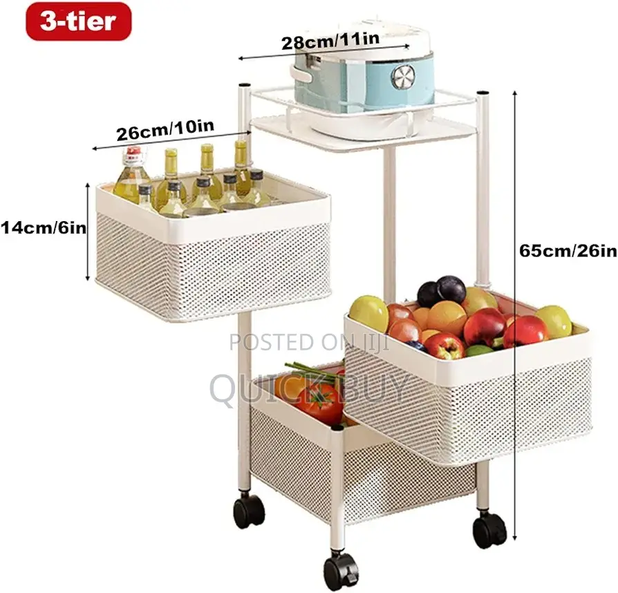 Rotating Kitchen Vegetable Rack