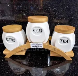 Tea, Coffee, Sugar Kitchen Ceramic Storage Jars