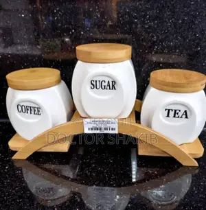 Tea, Coffee, Sugar Kitchen Ceramic Storage Jars