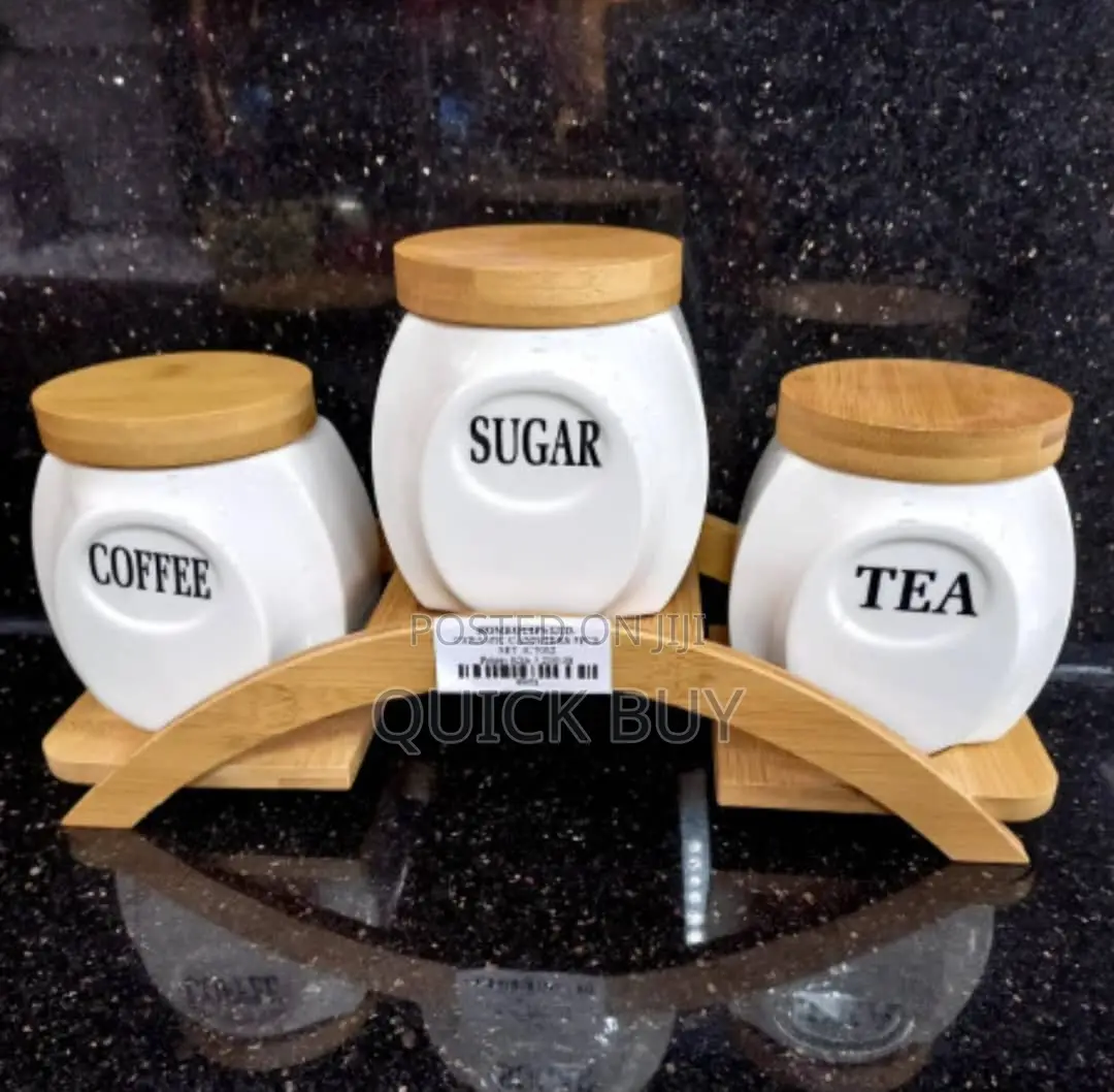 3pieces Ceramic Canister Set