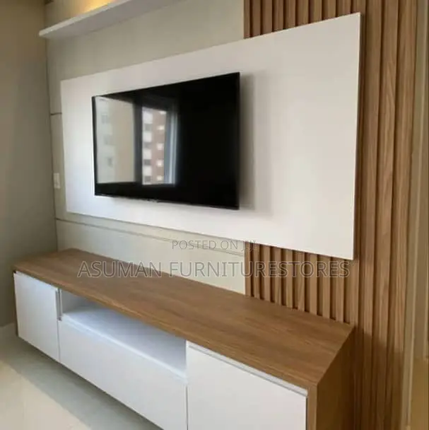 Modern TV Wall Unit With PVC Panels Call