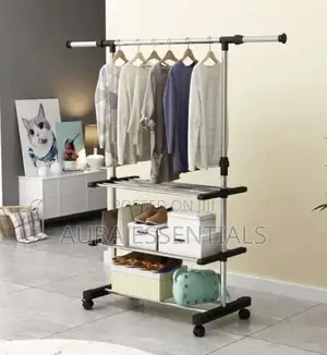 Maple Leaf Garment Rack With Wheels