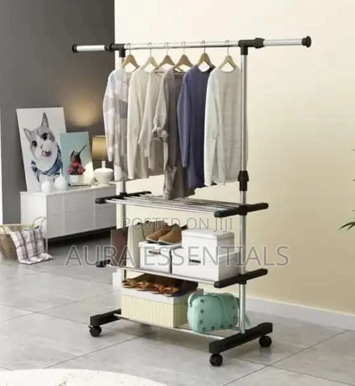Maple Leaf Garment Rack With Wheels