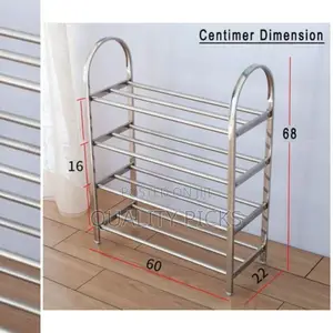 Stainless 4 Layer Shoe Rack