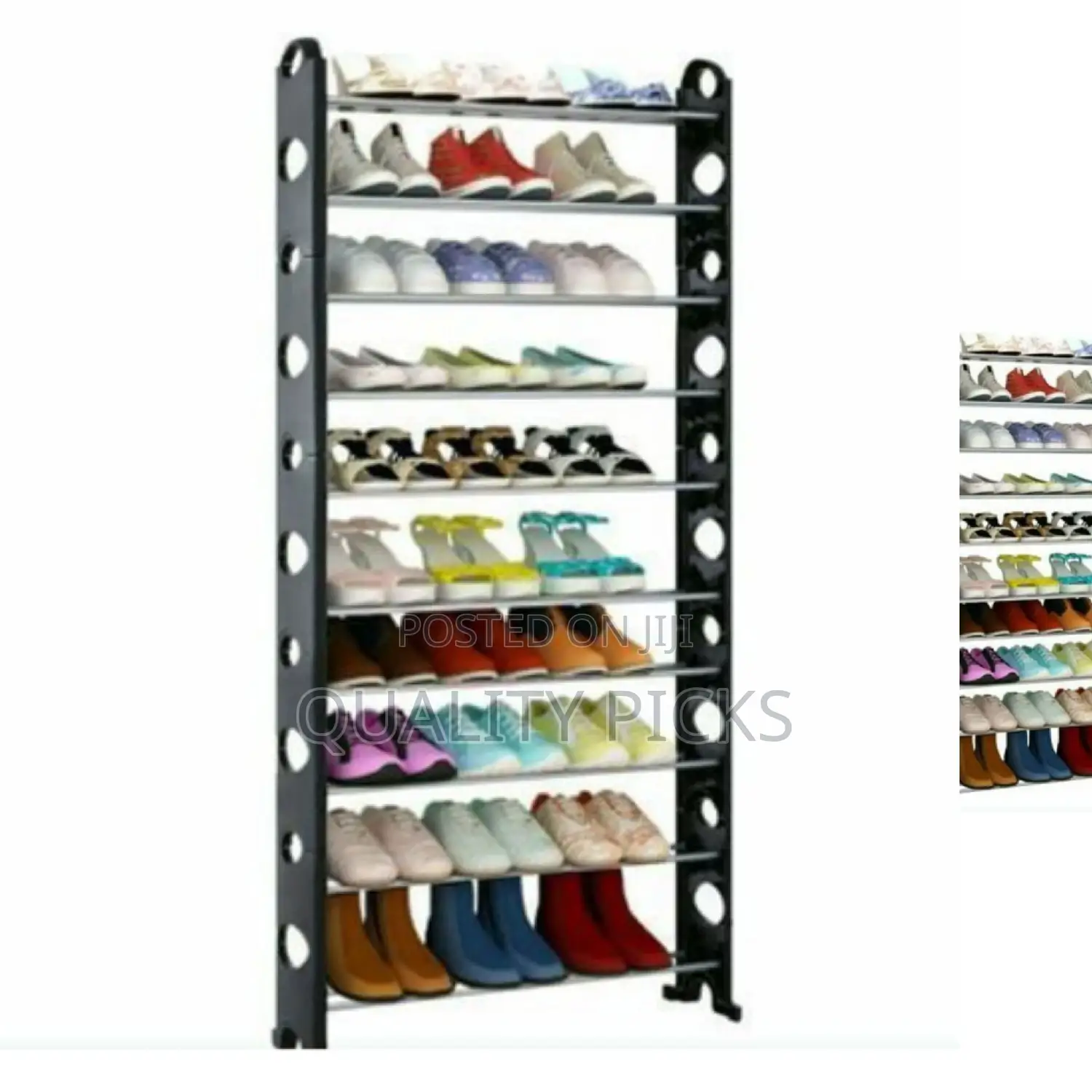 Easy to Use Metallic Shoe Rack