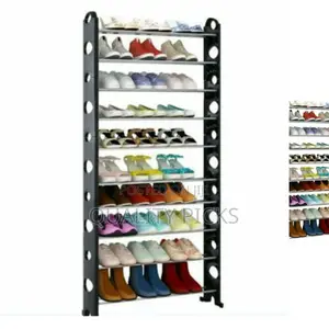 Easy to Use Metallic Shoe Rack