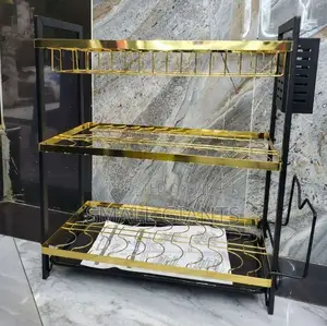 3- Tier Gold Dish Rack