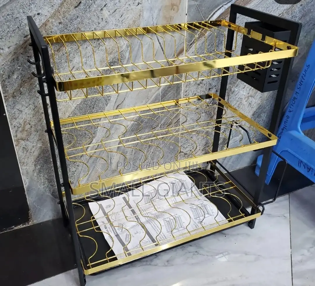 3- Tier Gold Dish Rack
