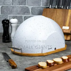 Acrylic-Bamboo Marble Bread Box