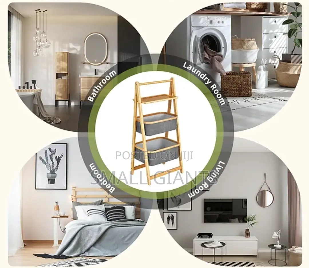 Freestanding a-Frame Laundry Hamper With Shelf
