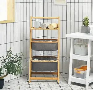Freestanding a-Frame Laundry Hamper With Shelf