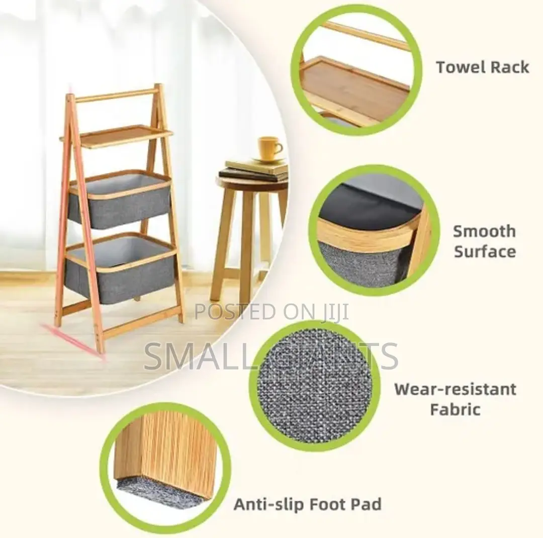 Freestanding a-Frame Laundry Hamper With Shelf