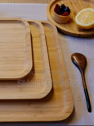 3pcs Wooden Serving Trays