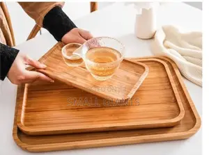 3pcs Wooden Serving Trays