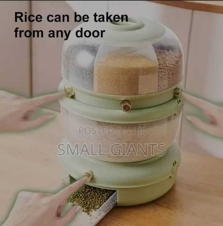 2 Layer Rotary Multifunction Grain/Cereal Dispenser