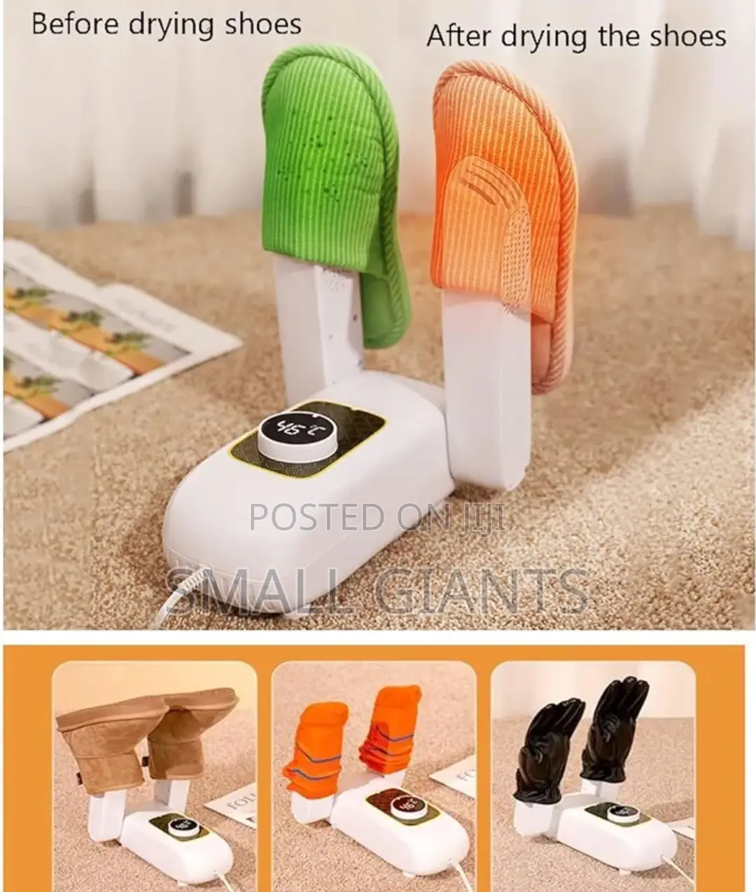 Retractable Folding Electric Shoe Dryer