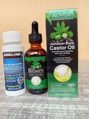 Castor Oil Kirkland Minoxidil 5% for Hair and Beard Growth