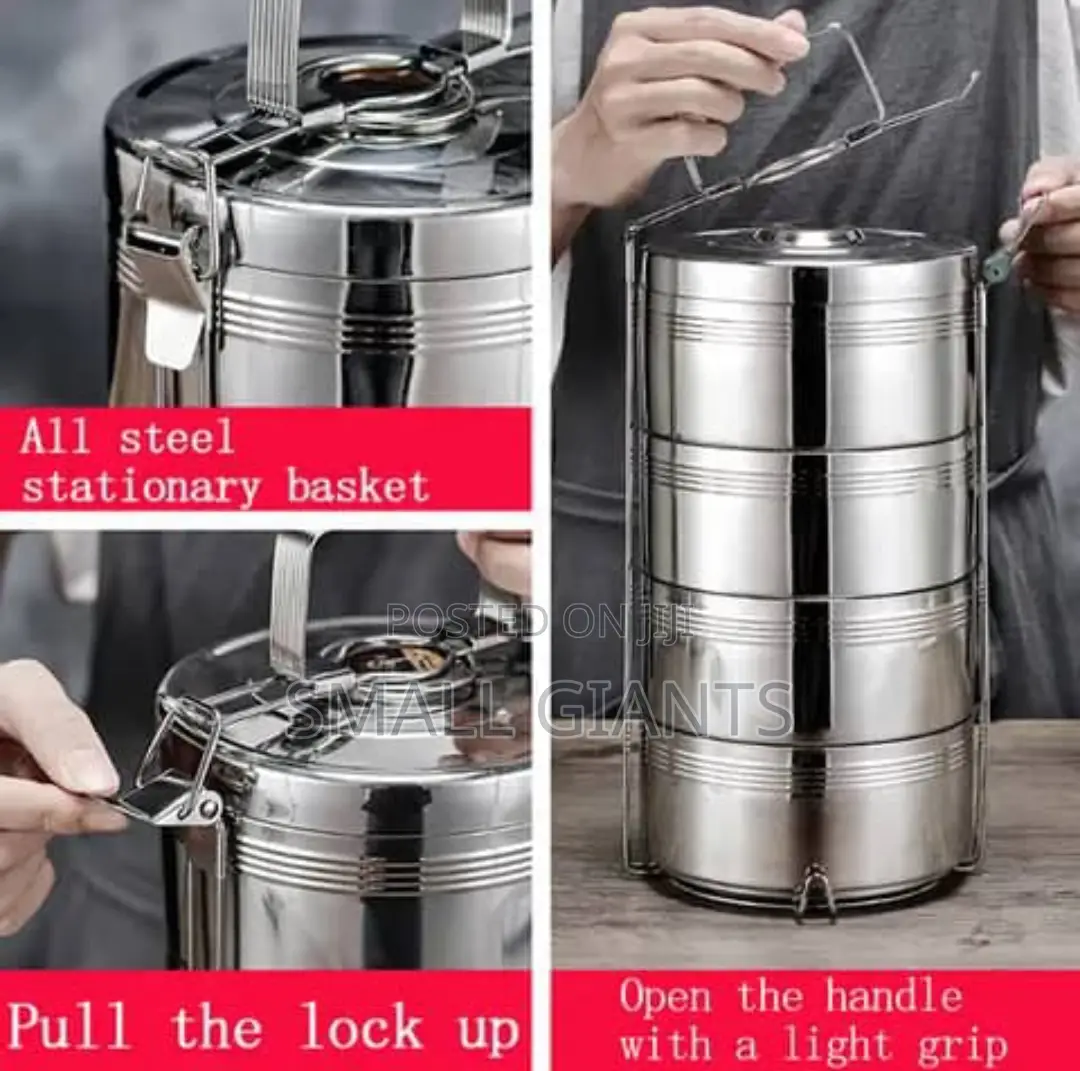 4 Layers Large Stainless Steel Lunch Box