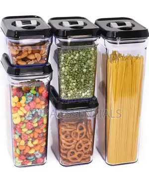 5pcs Set Durable Plastic Bpa-Free Clear Plastic Containers