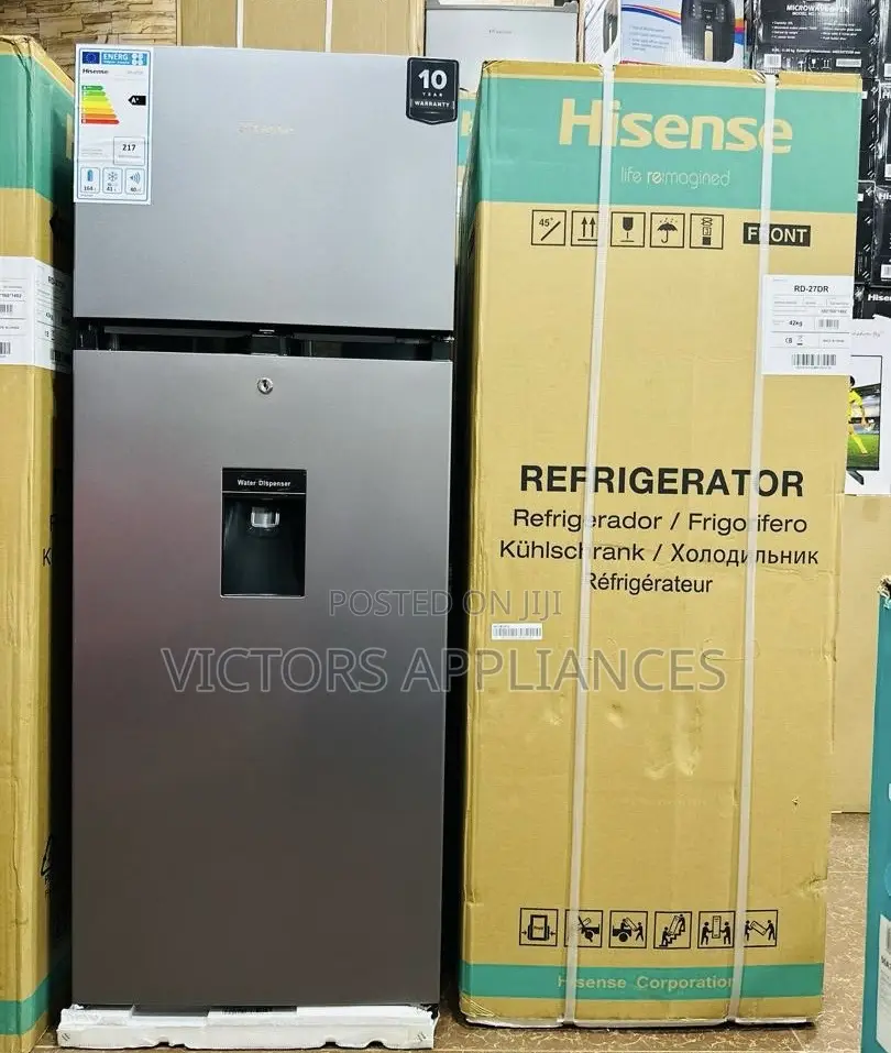 270 Liters Double Door Refrigerator With Water Dispenser