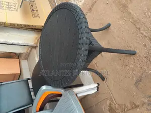 Round Brown Restaurant Table