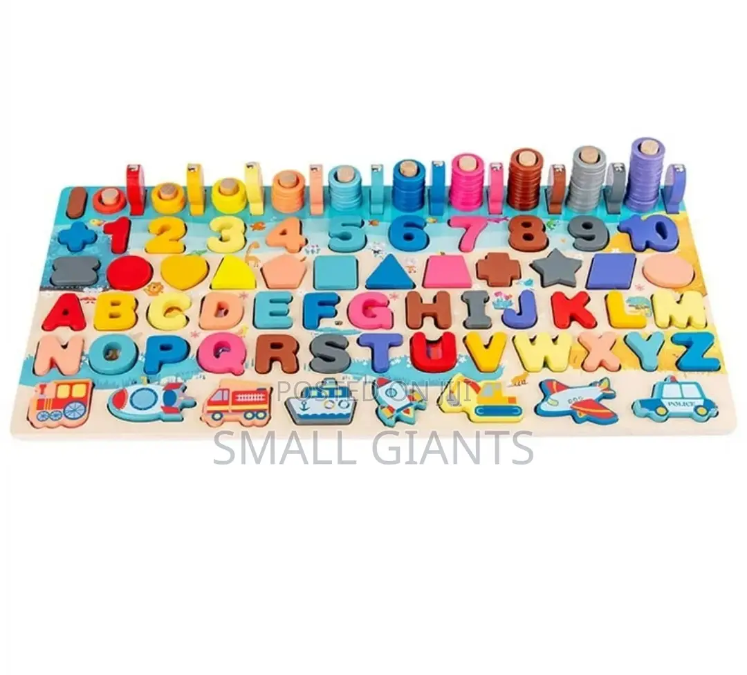7 In 1 Wooden Multiple Subject Puzzles For Toddlers