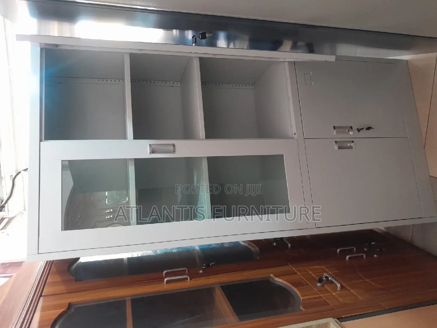 Inside Half Glass File Cabinets