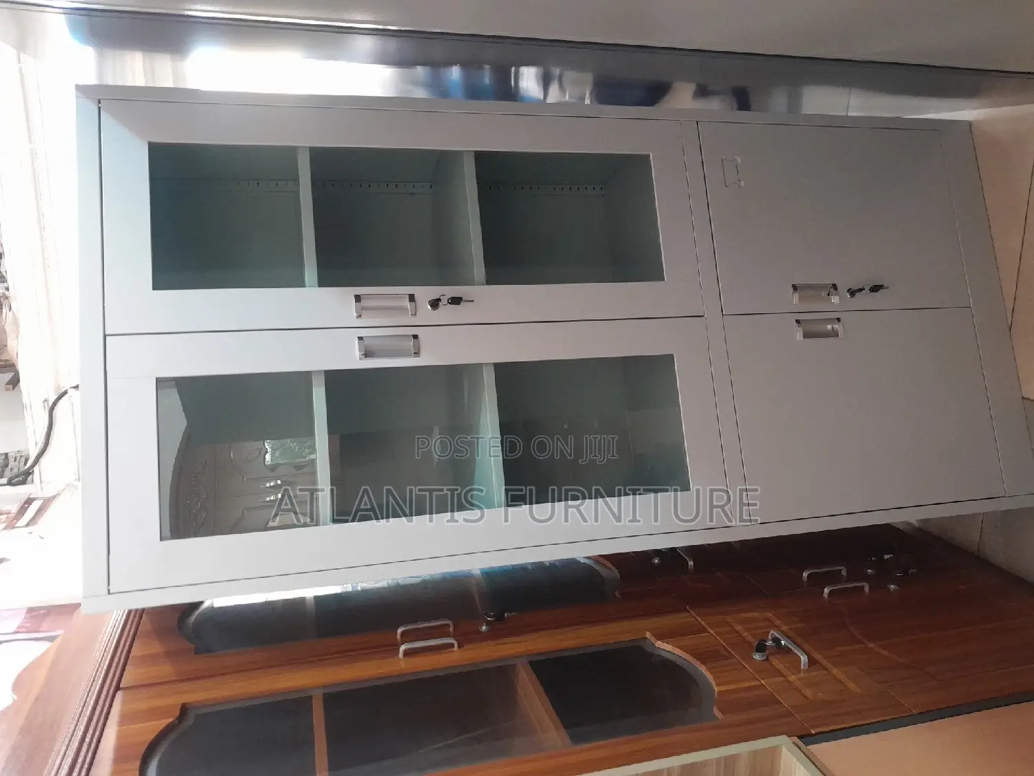 Inside Half Glass File Cabinets