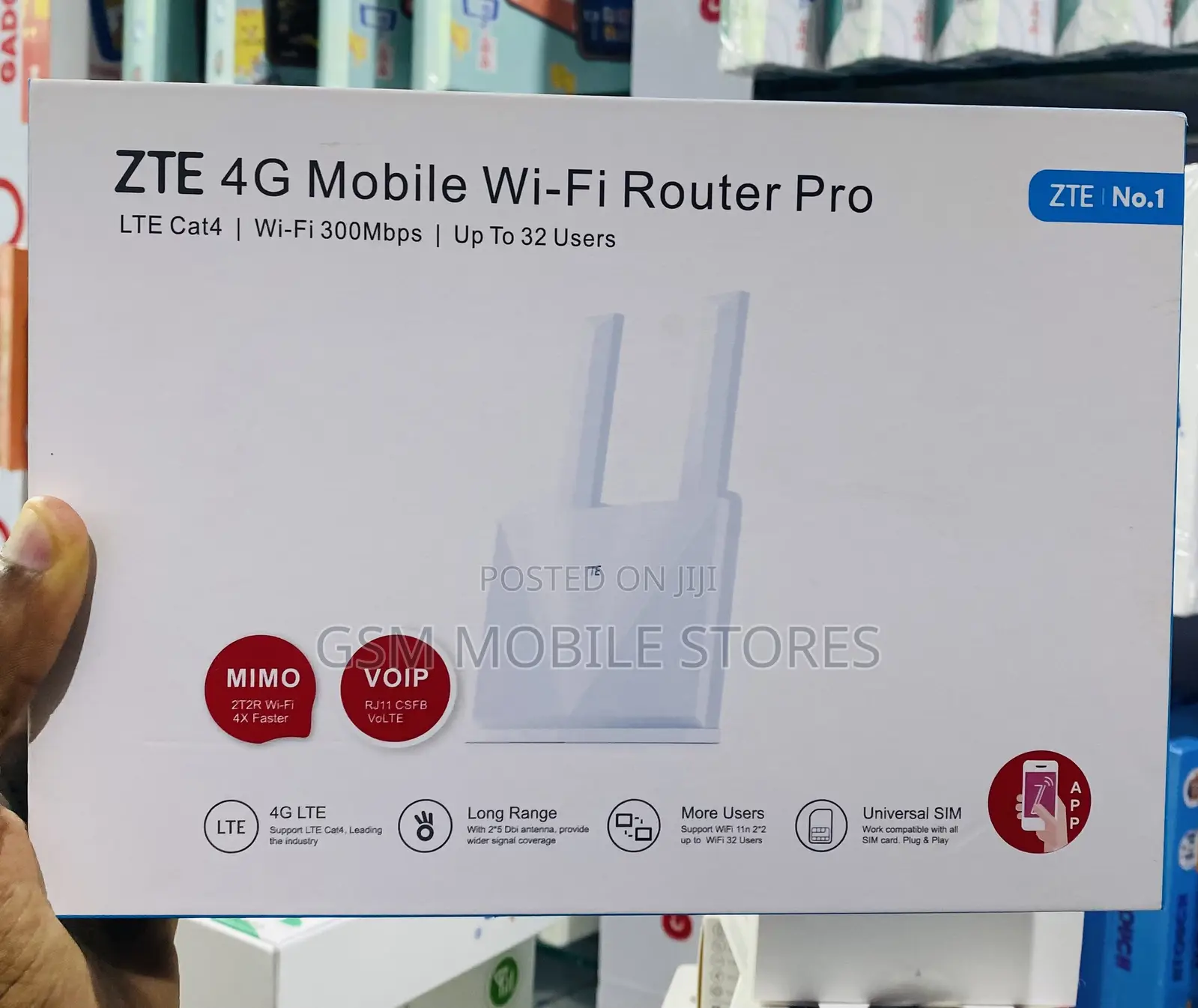 Zte 4G LTE Cpe Router 300mbps Router Cat4