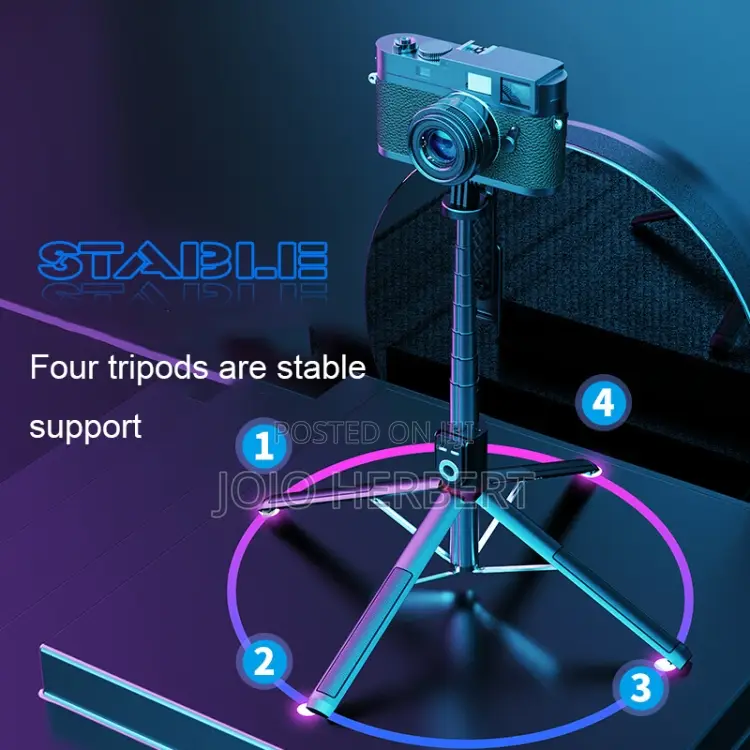 360-Degree Rotating Foldable Bluetooth Selfie Sticks