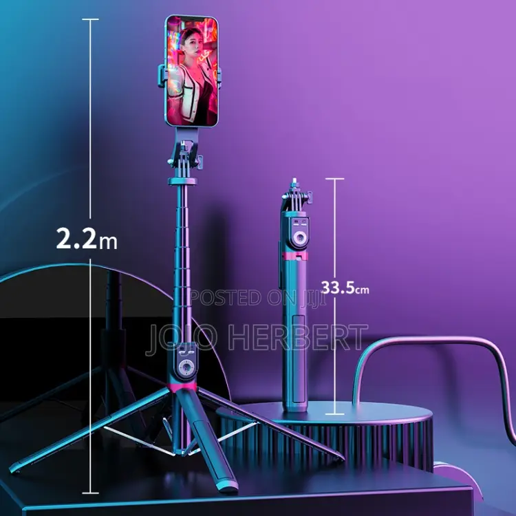 360-Degree Rotating Foldable Bluetooth Selfie Sticks
