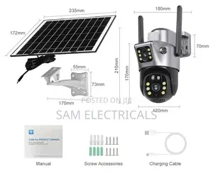 Dual Lens 4G Solar Camera (Simcard Camera