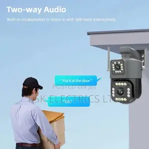 IP Camera Dual Lens PTZ Auto Tracking Two Way Audio