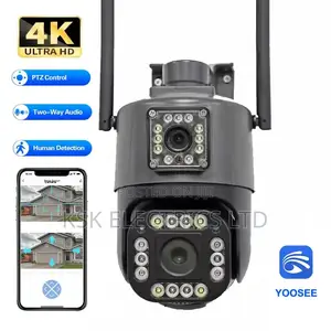 IP Camera Dual Lens PTZ Auto Tracking Two Way Audio