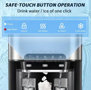 3-in-1 Water Cooler Dispenser With Built-in Ice Maker