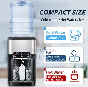 3-in-1 Water Cooler Dispenser With Built-in Ice Maker