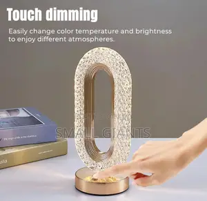 3-Level Brightnesstouch Control Led Crystal Table Lamp