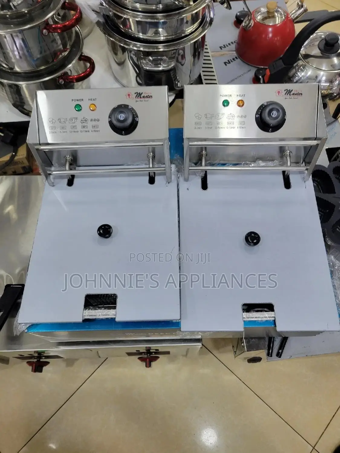 Electro Master Commercial Double Deepfryer 12l