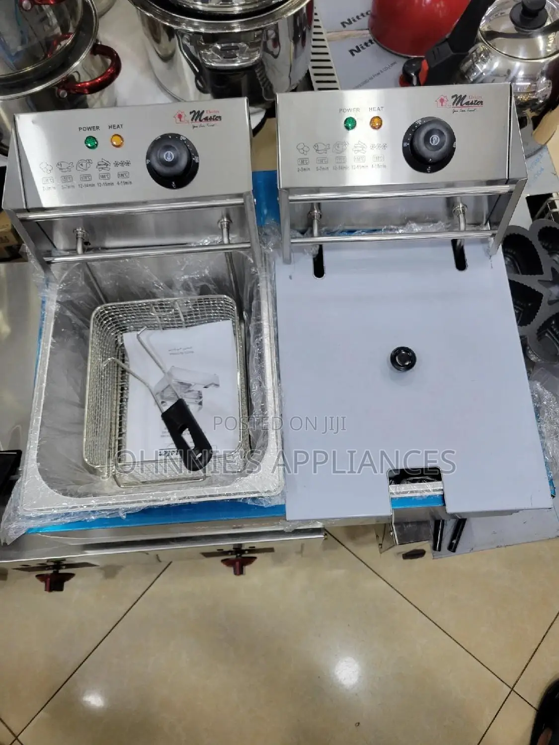 Electro Master Commercial Double Deepfryer 12l