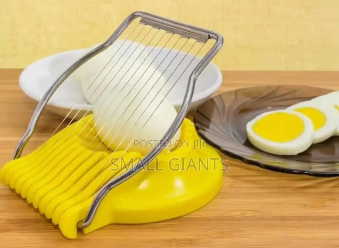 New Stainless Steel Egg Slicer - Yellow