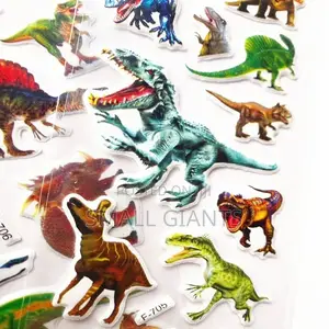 1 Sheet Little Dinosaurs 3D Stickers