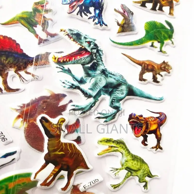 1 Sheet Little Dinosaurs 3D Stickers