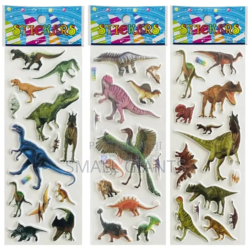 1 Sheet Little Dinosaurs 3D Stickers