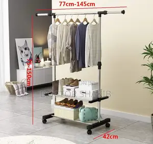 Maple Leaf Garment Rack With Wheels