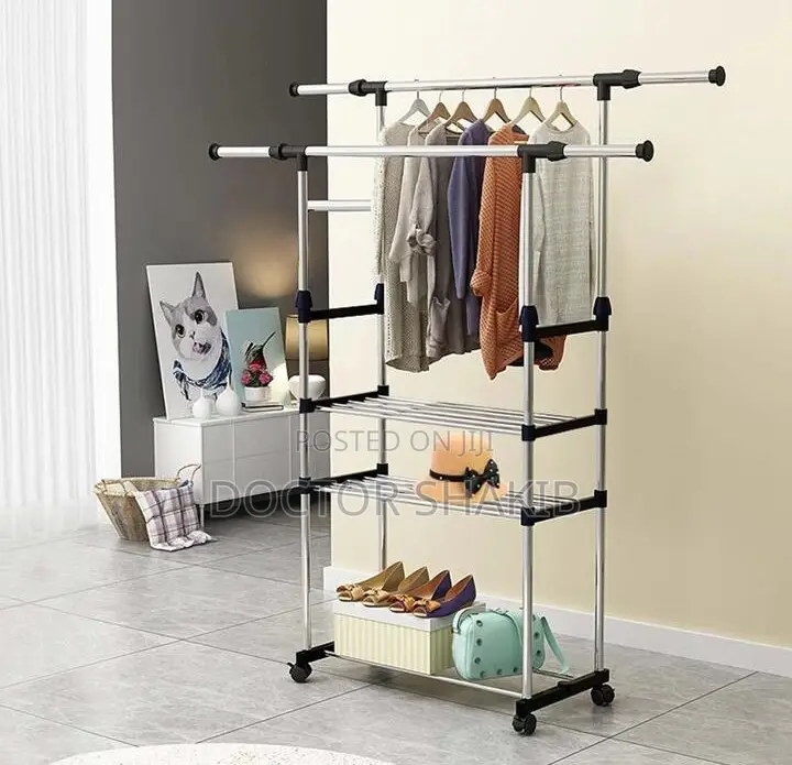 Maple Leaf Garment Rack With Wheels