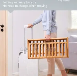Simple and Stylish 3 Layered Foldable Bamboo Shoe Rack