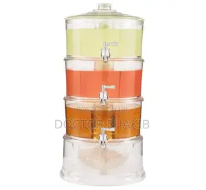Multilayer Stackable Acrylic Beverage Dispenser